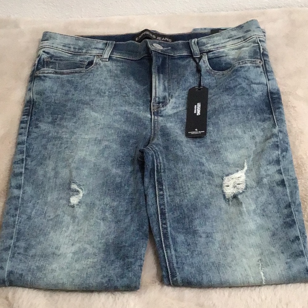 🆕 Express Dyed High Rise Skinny Denim Jeans